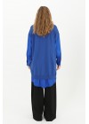 Shirt Detail Tunic Sax Blue