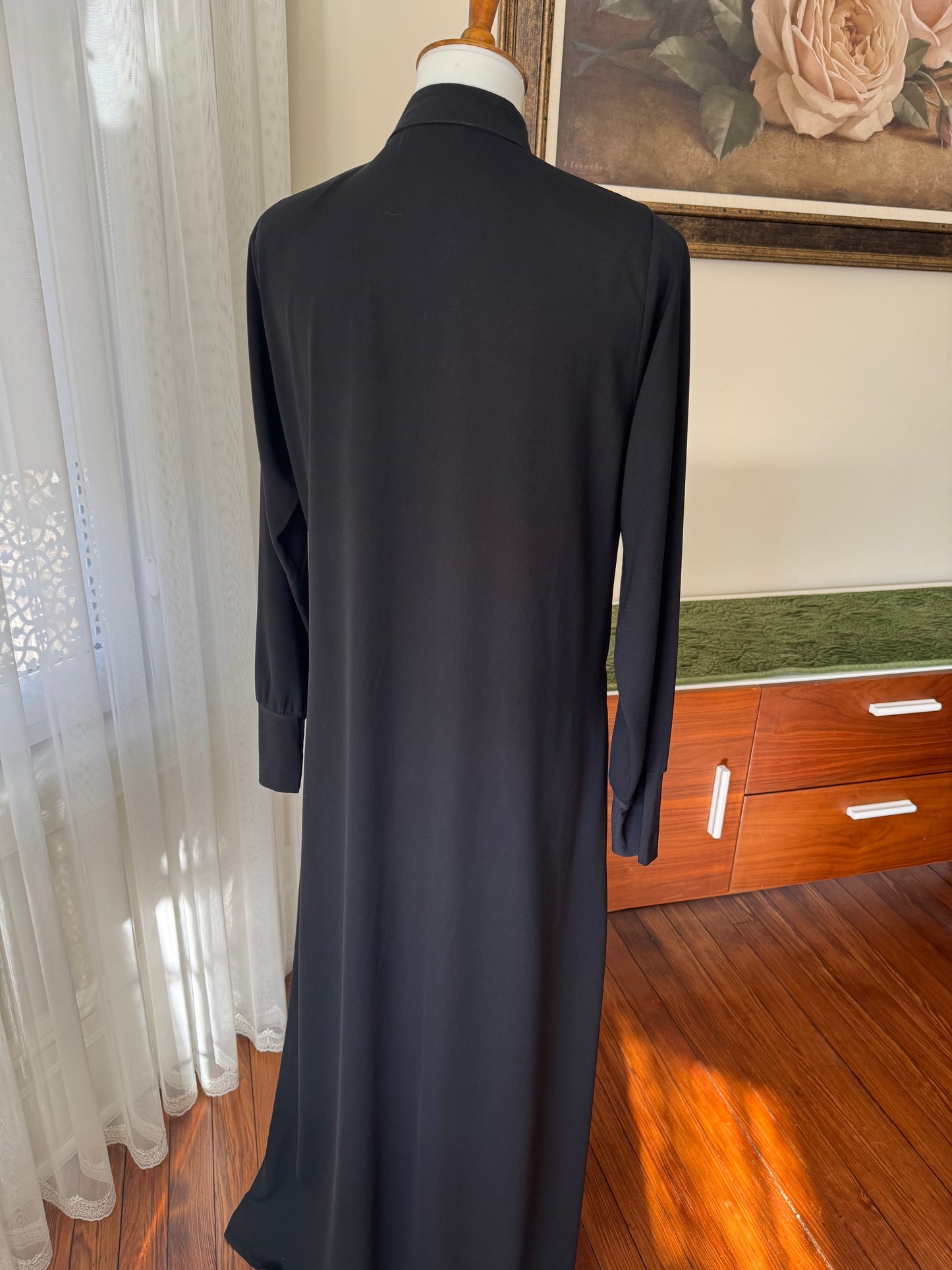 Sporty Abaya Black