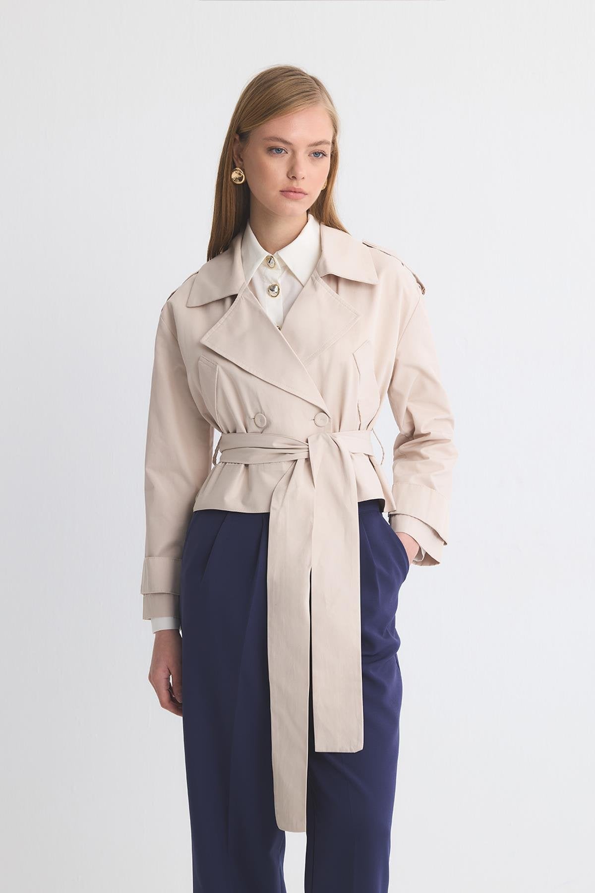 Melina Tie-Up Short Jacket