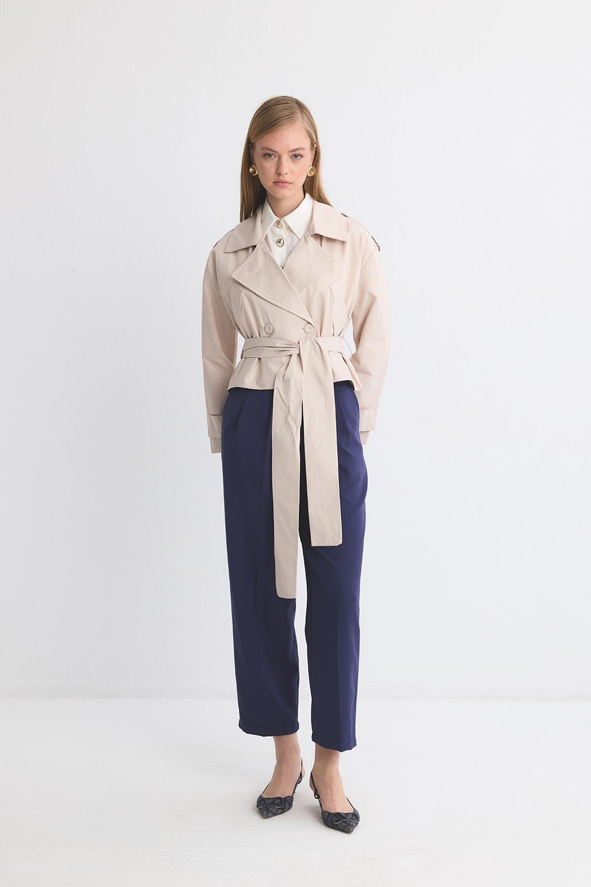 Melina Tie-Up Short Jacket
