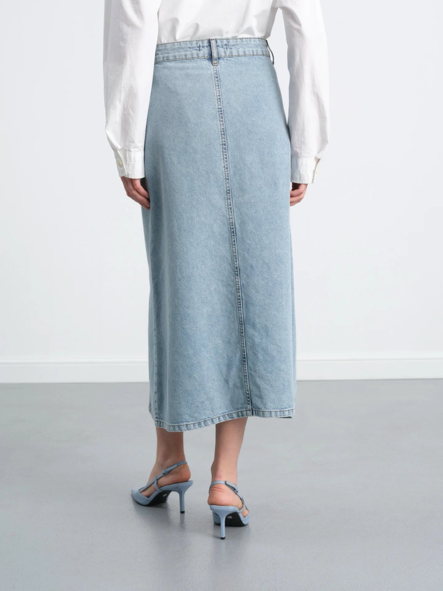 Stone Denim Skirt