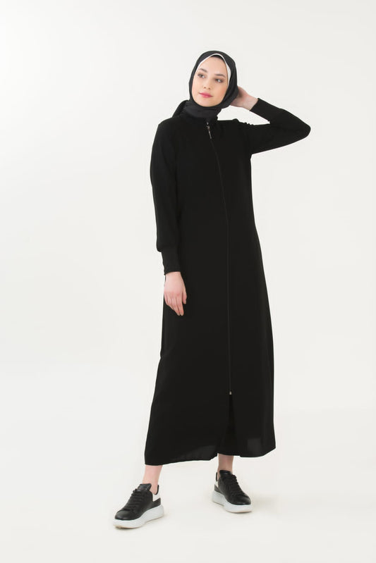 Sporty Abaya Black